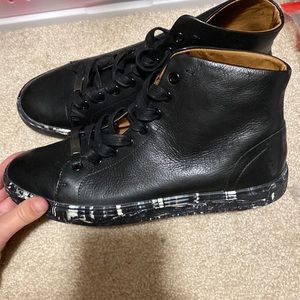 Frye Black Leather Shoes